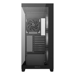 DEEPCOOL Caja Semitorre/ATX CG580V2 Negra Midi Tower con Ventana de Vidrio Templado e Iluminación RGB