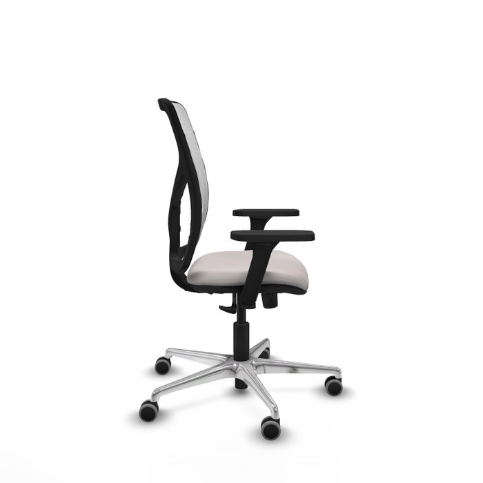 PIQUERAS Y CRESPO Silla de oficina Motilla con mecanismo Sincro, Brazos 3D y Similpiel Blanco PIQUERAS Y CRESPO Silla de oficina Motilla con mecanismo Sincro, Brazos 3D y Similpiel Blanco
