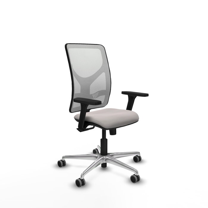 PIQUERAS Y CRESPO Silla de oficina Motilla con mecanismo Sincro, Brazos 3D y Similpiel Blanco PIQUERAS Y CRESPO Silla de oficina Motilla con mecanismo Sincro, Brazos 3D y Similpiel Blanco