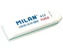 Milan Goma de borrar 612 Nata® Plástico Blanca Bisealad, Suave y Versátil para Lápiz, No Daña el Papel, 7.8 x 2.3 x 1.2 cm