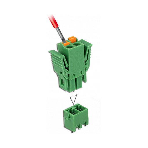 DeLOCK 65968 Bloque de terminales 2 pines 3,81 mm vertical