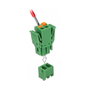 DeLOCK 65968 Bloque de terminales 2 pines 3,81 mm vertical