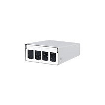 METZ CONNECT 130861-0402-E Panel de Parcheo 4 Puertos Blanco