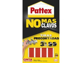Pattex Cinta Adhesiva Doble Cara Precortada Extra Fuerte para hasta 3 kg, 20 x 40 mm, Blister de 12 Unidades