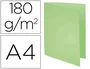 Exacompta Subcarpeta en cartulina reciclada DIN A4 170 g/m², verde prado claro, certificado Blue Angel
