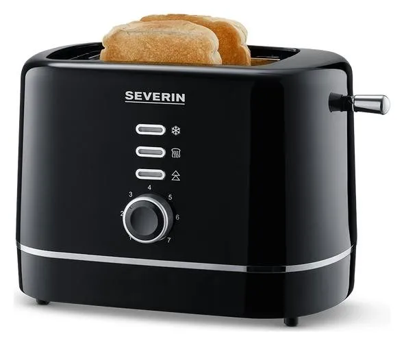 Severin AT4321 Tostadora automática compacta 850 W 2 ranuras Negra