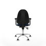 PIQUERAS Y CRESPO Silla de oficina Aýna Azul marino con base cromada