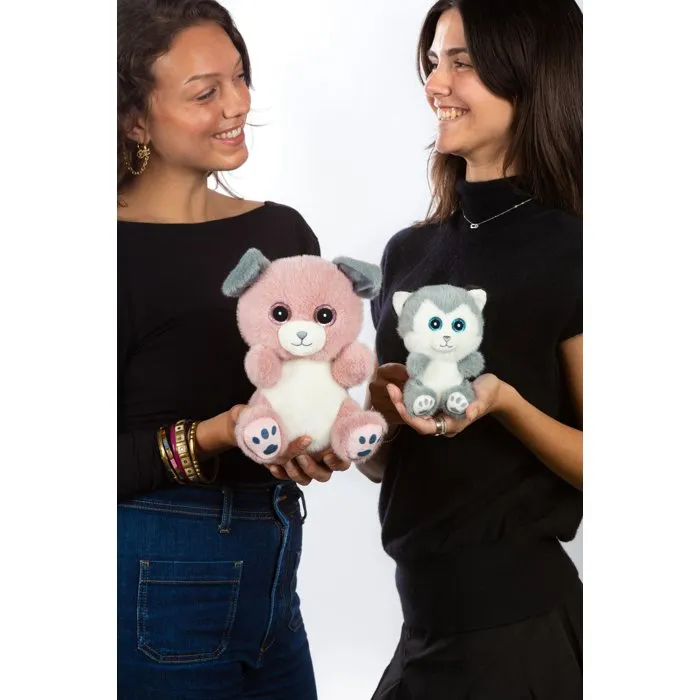 Cutydoos Peluche Perro SPOT Rosa Empolvado y Gris 23 cm - AABMS59053