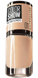 Color Show 60 Seconds, Esmalte de uñas, N.º 1, Ve desnudo, 7 ml