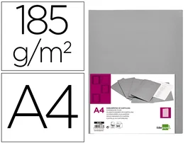Liderpapel Subcarpeta DIN A4 Gris 180g/m2