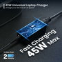 Ewent EW3963 Cargador Universal Multifuncional 45W Negro