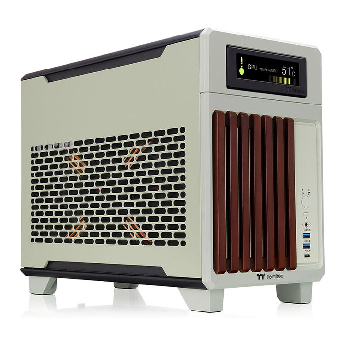 Thermaltake TR100 WS Caja Mini Torre PC Verde Matcha Mini-ITX SPCC Acero Filtro Anti-polvo