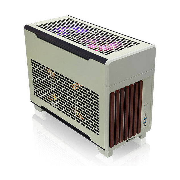 Thermaltake TR100 WS Caja Mini Torre PC Verde Matcha Mini-ITX SPCC Acero Filtro Anti-polvo