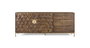 Giner y Colomer Aparador de Mango y Metal Nogal y Oro 190 cm