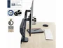 Leitz Brazo para Monitor Dual Ergo Space Saving Gris Oscuro