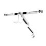 Neomounts Kit de Montaje NM-D775DX3 para 3 Monitores LCD de 17 a 24 Pulgadas (43.2-61 cm), Soporte de Escritorio Ajustable de Aluminio Blanco, Carga 6 kg