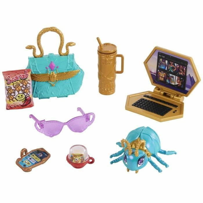 Mattel Monster High Muñeca Nefera De Nile con Lavish y 7 Accesorios