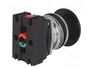 PROMET Interruptor de presión 30mm Negro NC + NA
