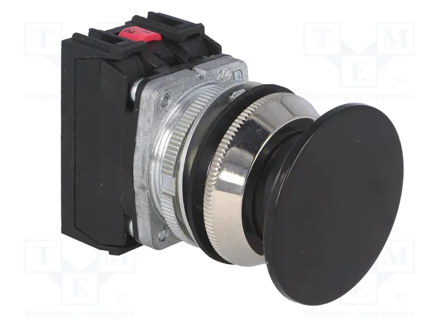 PROMET Interruptor de presión 30mm Negro NC + NA PROMET Interruptor de presión 30mm Negro NC + NA