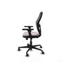 PIQUERAS Y CRESPO Silla de oficina Jorquera con mecanismo Sincro/Traslack, Blanco y Negro