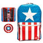 Loungefly Mochila + Pin Capitán América Marvel 45cm