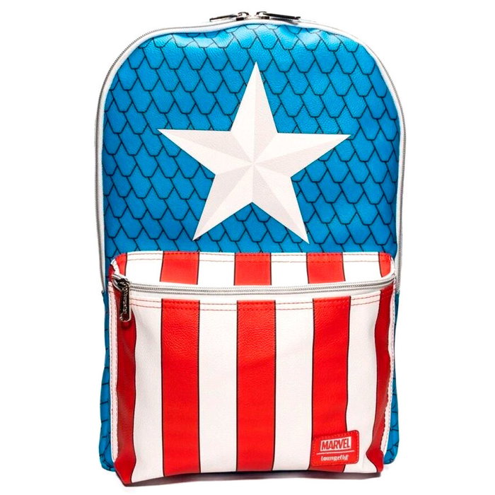 Loungefly Mochila + Pin Capitán América Marvel 45cm