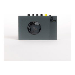 WeAreRewind Reproductor de cintas de casete portátil con Bluetooth, Keith, Gris