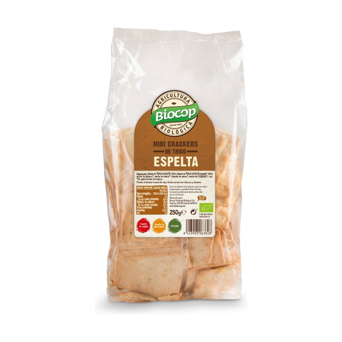 BIOCOP Mini crackers de trigo y espelta 250g BIOCOP Mini crackers de trigo y espelta 250g