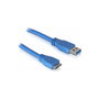 DeLOCK Cable USB 3.0-A a Micro USB 3.0 de 2 m, Azul