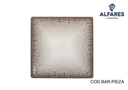 Inde Plato Postre Arena 18x18 cm Elite Brillo (12 Unidades)