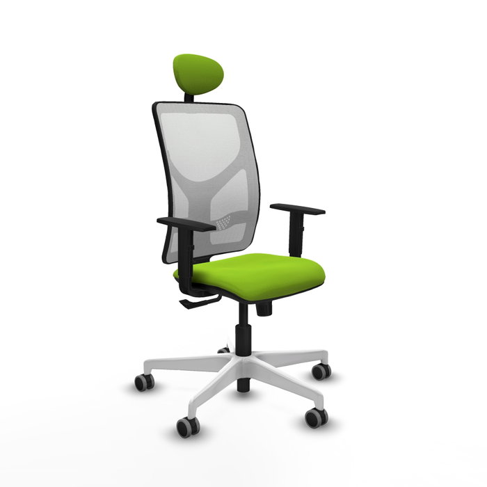 PIQUERAS Y CRESPO Silla de oficina Motilla con mecanismo Sincro, Pistacho y Blanco PIQUERAS Y CRESPO Silla de oficina Motilla con mecanismo Sincro, Pistacho y Blanco