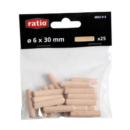 RATIO Espigas De Madera 8-40 (Blister 25U.)