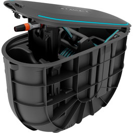 GARDENA Undercover RollUp M Caja portamanguera con 20 m de manguera