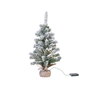 Everlands Mini Pino Imperial Nevado con microLED - Luz Fija Blanca Cálida - 15 LEDs - Funciona con 3xAA (no incl.) - Ø36 x 60 cm - Decoración de Interior - Árbol de Navidad