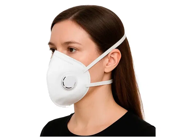 Safetop Mascarilla facial FFP3 NR plegable vertical con válvula, máxima protección Safetop Mascarilla facial FFP3 NR plegable vertical con válvula, máxima protección