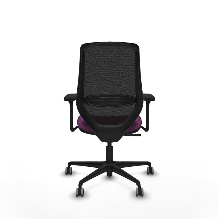 PIQUERAS Y CRESPO Silla de oficina Mardos con mecanismo Sincro, Morado y Negro