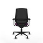 PIQUERAS Y CRESPO Silla de oficina Mardos con mecanismo Sincro, Morado y Negro