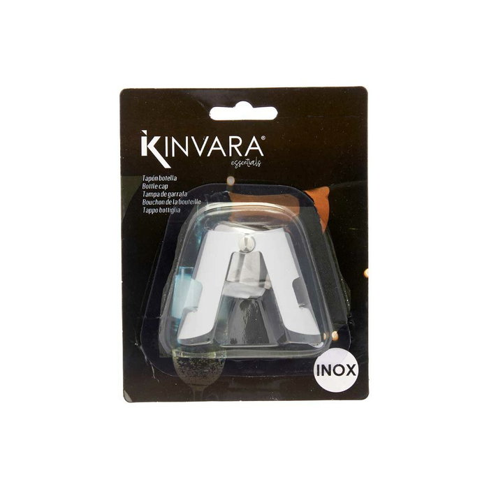 Tapón para champán Kinvara Plateado Plata Silicona Acero Inoxidable Plástico 6 x 5,5 x 3,5 cm Hermético (12 Unidades) Tapón para champán Kinvara Plateado Plata Silicona Acero Inoxidable Plástico 6 x 5,5 x 3,5 cm Hermético (12 Unidades)