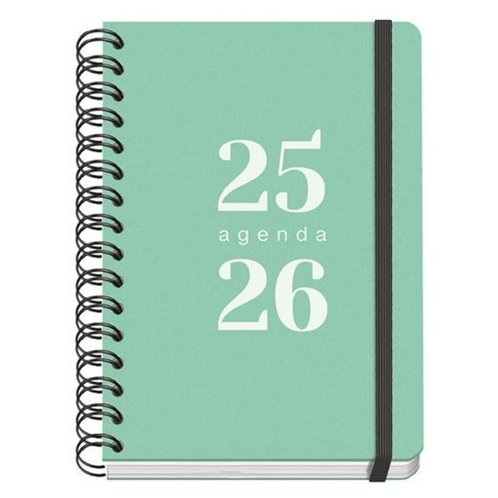 Agenda DOHE GRAMMAR Verde A5 150 x 210 mm 2025-2026 (20 Unidades)