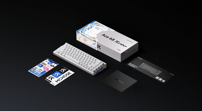 Mchose HW-Ace68 Turbo-6 Teclado Gaming Mecánico 68 Teclas RGB Cable USB-C Blanco Mchose HW-Ace68 Turbo-6 Teclado Gaming Mecánico 68 Teclas RGB Cable USB-C Blanco