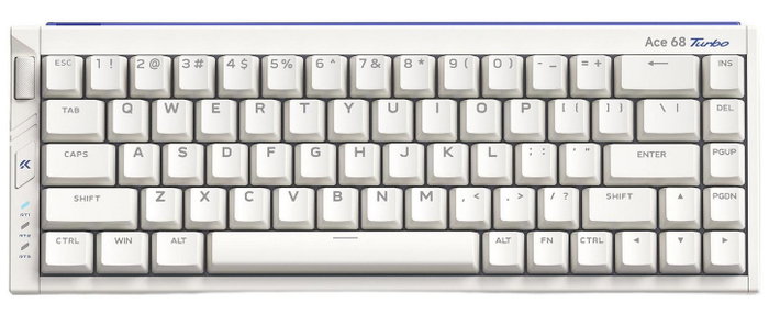 Mchose HW-Ace68 Turbo-6 Teclado Gaming Mecánico 68 Teclas RGB Cable USB-C Blanco Mchose HW-Ace68 Turbo-6 Teclado Gaming Mecánico 68 Teclas RGB Cable USB-C Blanco