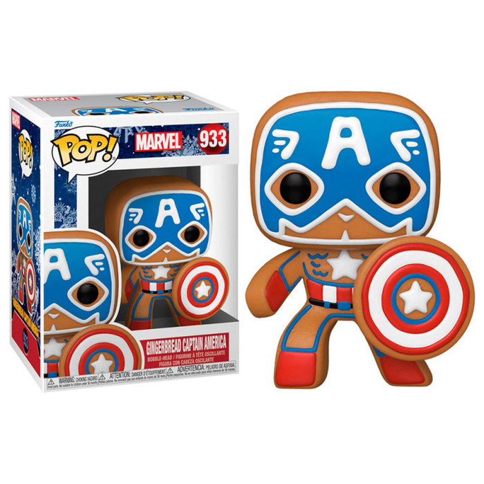 Funko Pop Marvel Capitán América Galleta de Jengibre Navidad Funko Pop Marvel Capitán América Galleta de Jengibre Navidad