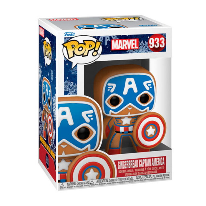 Funko Pop Marvel Capitán América Galleta de Jengibre Navidad Funko Pop Marvel Capitán América Galleta de Jengibre Navidad