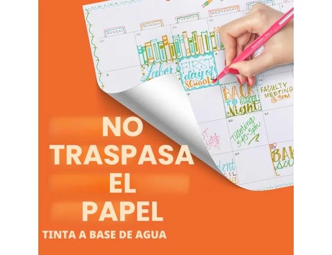 Paper Mate Flair Original Rotuladores de punta de fibra, 12 unidades, colores surtidos