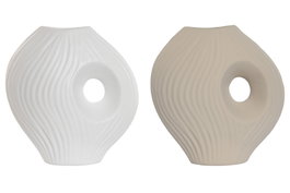 DKD Home Decor Set de 2 Jarrones de Gres 33x15x34 cm