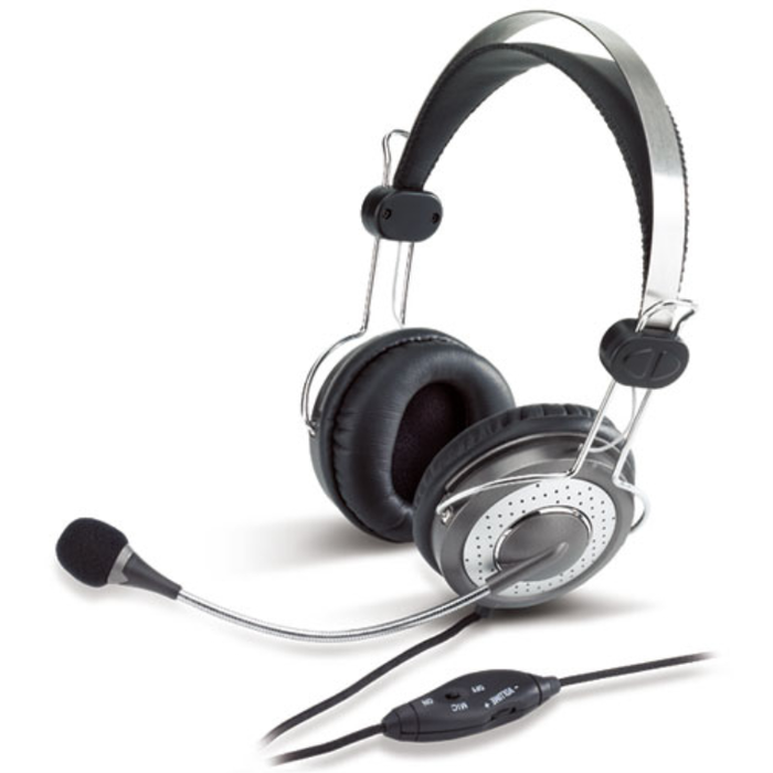 Genius Computer Technology HS-04SU Auriculares Alámbrico Diadema Oficina/Centro de llamadas Plata Genius Computer Technology HS-04SU Auriculares Alámbrico Diadema Oficina/Centro de llamadas Plata
