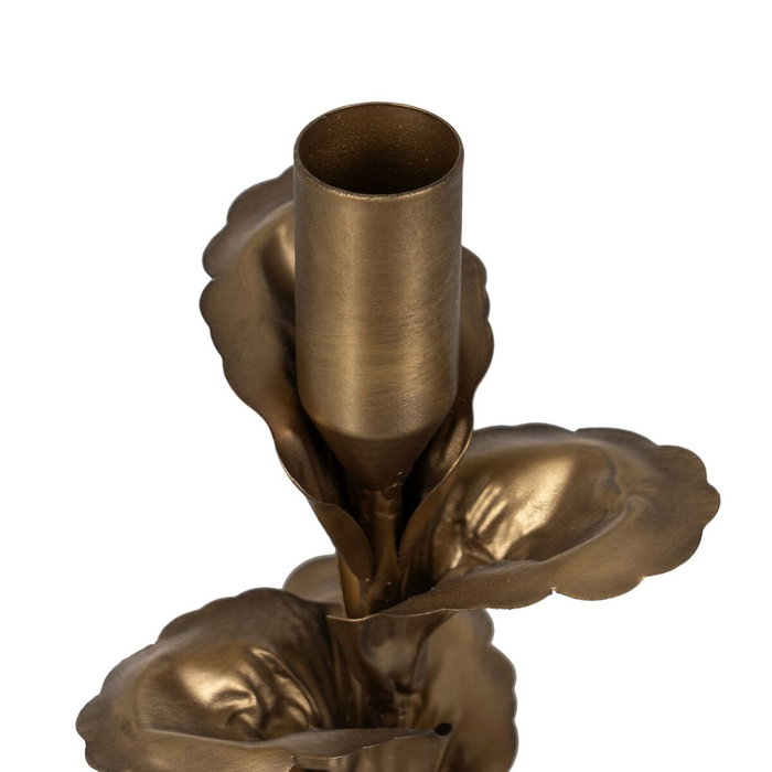 Ixia Portavelas de Metal Oro Decoración 11,50 x 11,50 x 40 cm Ixia Portavelas de Metal Oro Decoración 11,50 x 11,50 x 40 cm