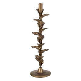 Ixia Portavelas de Metal Oro Decoración 11,50 x 11,50 x 40 cm