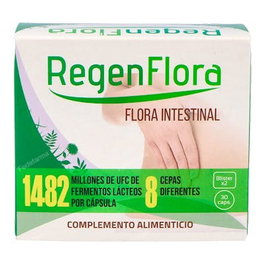 SALUDALKALINA Regenflora 30 Cápsulas - Regenera la Flora Intestinal y Favorece la Digestión