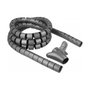 DeLOCK Manguera espiral con herramienta de inserción 2,5 m x 25 mm gris